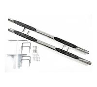 J&J AUTOMOTIVE Pedane Laterali per Kia Sorento 2002-2009, Sottoporta Minigonne, Set da 2 Pezzi, e Tubi in Acciaio Inox, Materiale di Montaggio Incluso