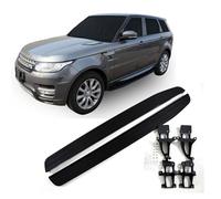 J&J AUTOMOTIVE Pedane Laterali per Land Rover Range Sport 2012-2023, Sottoporta Minigonne in Alluminio e Plastica ABS, Set Completo con Materiale di Montaggio Incluso