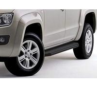 J&J Automotive | Rival Premium Pedane Laterale Sottoporta Alluminio Per Amarok 2010-2016, Alu/Nero, Omologazione Inclusa Tuv