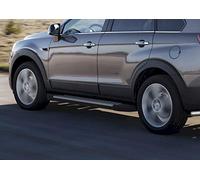 J&J Automotive | Rival Premium Pedane Laterale Sottoporta Alluminio Per Captiva 2011-2015, Alu/Silver, Omologazione Inclusa Tuv