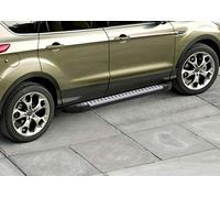 J&J Automotive | Rival Premium Pedane Laterale Sottoporta Alluminio Per Kuga 2008-2012, Alu/Silver, Omologazione Inclusa Tuv