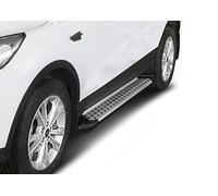 J&J Automotive | Rival Premium Pedane Laterale Sottoporta Alluminio Per Kuga 2013-2019, Alu/Silver, Omologazione Inclusa Tuv