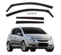 J&J AUTOMOTIVE SCOUTT | GP Deflettori d'Aria Antiturbo Adatti per Corsa D/E 5-Porte Berlina 2006-2019, Set di 4 Pz, Nero, Antivento, Antipioggia