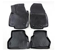J&J AUTOMOTIVE Tappetini Auto in Gomma su Misura per Ford B-Max 2012-2017, Set da 4 Pezzi, Bordo Alto 4 cm, Antiscivolo, Inodore, Colore Nero
