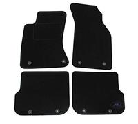 J&J AUTOMOTIVE Tappetini in Tessuto per Audi A4 B5 1995-2000, Set da 4 Pezzi Anteriori e Posteriori, di Velluto su Misura, Antiscivolo, Colore Nero