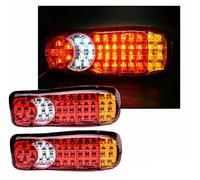 J/J Coppia Luci Posteriori d’Emergenza Fanali Posteriori 12V 46 LED Lampade Per Camion Trattore Rimorchio Roulotte Telaio Ribaltabile Autocarro Camper