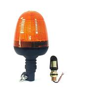 J/J Luce Girofaro LED Arancio con Supporto Piantone a I Lampeggiante Stroboscopica Illuminazione Luce Rotante Flash Arancione