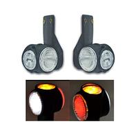 J/J Luce Ingombro 12V/24V x 2 LED Lampada CAMION FURGONI VAN CAMPER 3 Colori Bianco Rosso Arancio