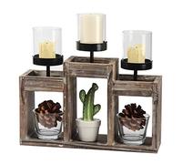 J JACKCUBE MK586A - Portacandele rustico Legno rustico.