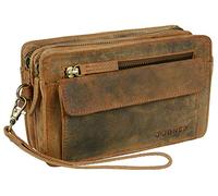 J JONES - Borsa piccola in pelle Borsa vintage in pelle da uomo