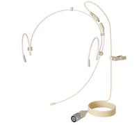 J K Microfono professionale con archetto auricolare MIC-J 071S compatibile con trasmettitori wireless Audio Technica - Spina rimovibile Hirose a 4 pin