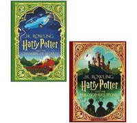 J.K. Rowling 2 Books Collection Set (Harry Potter and the Philosopher’s Stone & Harry Potter and the Chamber of Secrets MinaLima Edition)