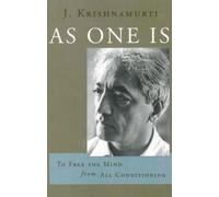 J. Krishnamurti As One is (Tascabile)