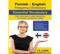 J L Laide Finnish English Frequency Dictionary - Essential Vocabular (Tascabile)