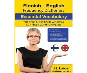 J L Laide Finnish English Frequency Dictionary - Essential Vocabular (Tascabile)