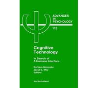 J.L. Mey Cognitive Technology (Copertina rigida) Advances in Psychology