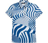 J. LINDEBERG Polo Hailey Stampa, bianco/blu scuro