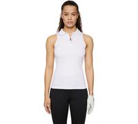 J. LINDEBERG Polo Leylo, senza maniche, bianco