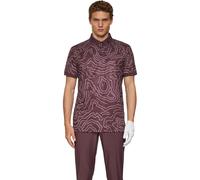 J. LINDEBERG Polo Tour Tech Print, beere_creme