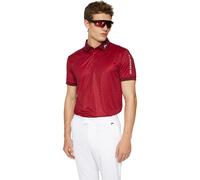 J. LINDEBERG Polo Tour Tech Print, rosso
