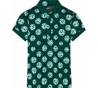 J.Lindeberg Tour Tech Print Golf Rain Forest Sphere Dot L Polo