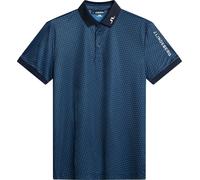 J.Lindeberg Tour Tech Print Shadow Bridge Navy M Polo
