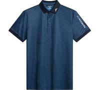 J.Lindeberg Tour Tech Print Shadow Bridge Navy S Polo