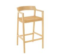 J-Line Sedia da bar Emma - Legno - Naturale