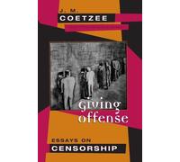 J. M. Coetzee Giving Offense (Tascabile)