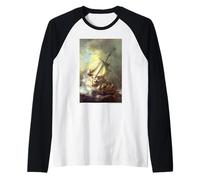 J. M. W. Turner The Shipwreck (Scene in a Storm) Maglia con Maniche Raglan