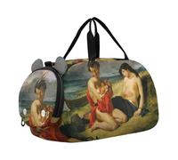 J. M. W. Turner Venice Dogana San Giorgio Maggiore, borsone da viaggio per ragazzi e ragazze, borsone da viaggio sportivo, Eugène Delacroix pittura paesaggio Natchez, classico