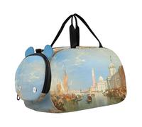 J. M. W. Turner Venice Dogana San Giorgio Maggiore, borsone da viaggio per ragazzi e ragazze, borsone da viaggio sportivo, J. M. W. Turner Venezia Dogana San Giorgio Maggiore, classico