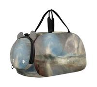 J. M. W. Turner Venice Dogana San Giorgio Maggiore, borsone da viaggio per ragazzi e ragazze, borsone da viaggio sportivo, j m w turner stampa Stormy Sea Shoal, classico