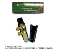 J.Michael 301S BOCCHINO COMPLETO PER SAX ALTO BECCO KIT + LEGATURA CAP E ANCIA