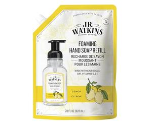J.R. Watkins Liquid Foaming Hand Soap Lemon Refill, confezione da 1