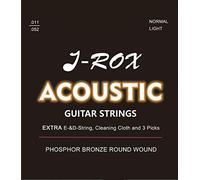 J-ROX Corde per chitarra western - Corde di alta qualità per chitarra occidentale, chitarra acustica