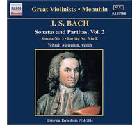 J.S. バッハ:無伴奏ヴァイオリンのためのソナタとパルティータ BWV1005, 1006 (メニューイン)(1934 - 1944)