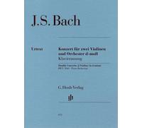バッハ, J. S. : 2本のバイオリンと管弦楽のための協奏曲 ニ短調 BWV 1043/ヘンレ社原典版ピアノ伴奏付2本のバイオリン楽譜