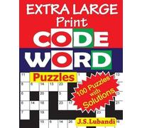 J S Lubandi EXTRA LARGE Print CODEWORD Puzzles (Tascabile)