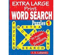 J S Lubandi EXTRA LARGE Print WORD SEARCH Puzzles (Tascabile)