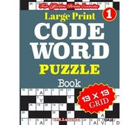 J S Lubandi Large Print CODEWORD PUZZLE Book; Vol. 1 (Tascabile)