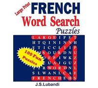 J S Lubandi Large Print FRENCH Word Search Puzzles (Tascabile)