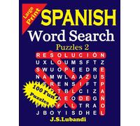 J S Lubandi Large Print Spanish Word Search Puzzles 2 (Tascabile)