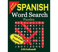 J S Lubandi Large Print Spanish Word Search Puzzles (Tascabile)