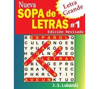 J S Lubandi Nueva SOPA de LETRAS #1 (Letra Grande) (Tascabile)