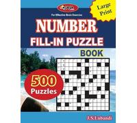 J S Lubandi Number Fill-In Puzzle Book (Tascabile)