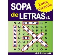 J S Lubandi SOPA de LETRAS #1 (Letra Grande) (Tascabile)