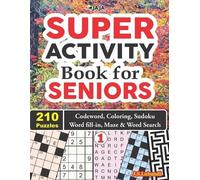 J S Lubandi SUPER ACTIVITY Book for SENIORS 210 Puzzles (Tascabile)