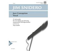 Jazz Conception for Voice - 21 solo etudes for scat singing, jazz phrasing, interpretation, and improvisation - voice - edition with mp3 CD - [Language: English & German] - (ADV 14737)