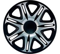 J-Tec J13558 Nascar Copricerchi, Argento/Nero, 13"